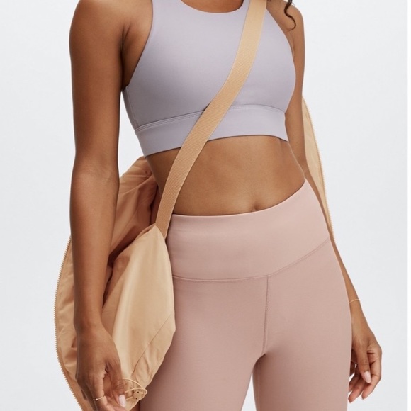Fabletics Wander Cropped Puffer Jacket In Desert - Picture 4 of 8